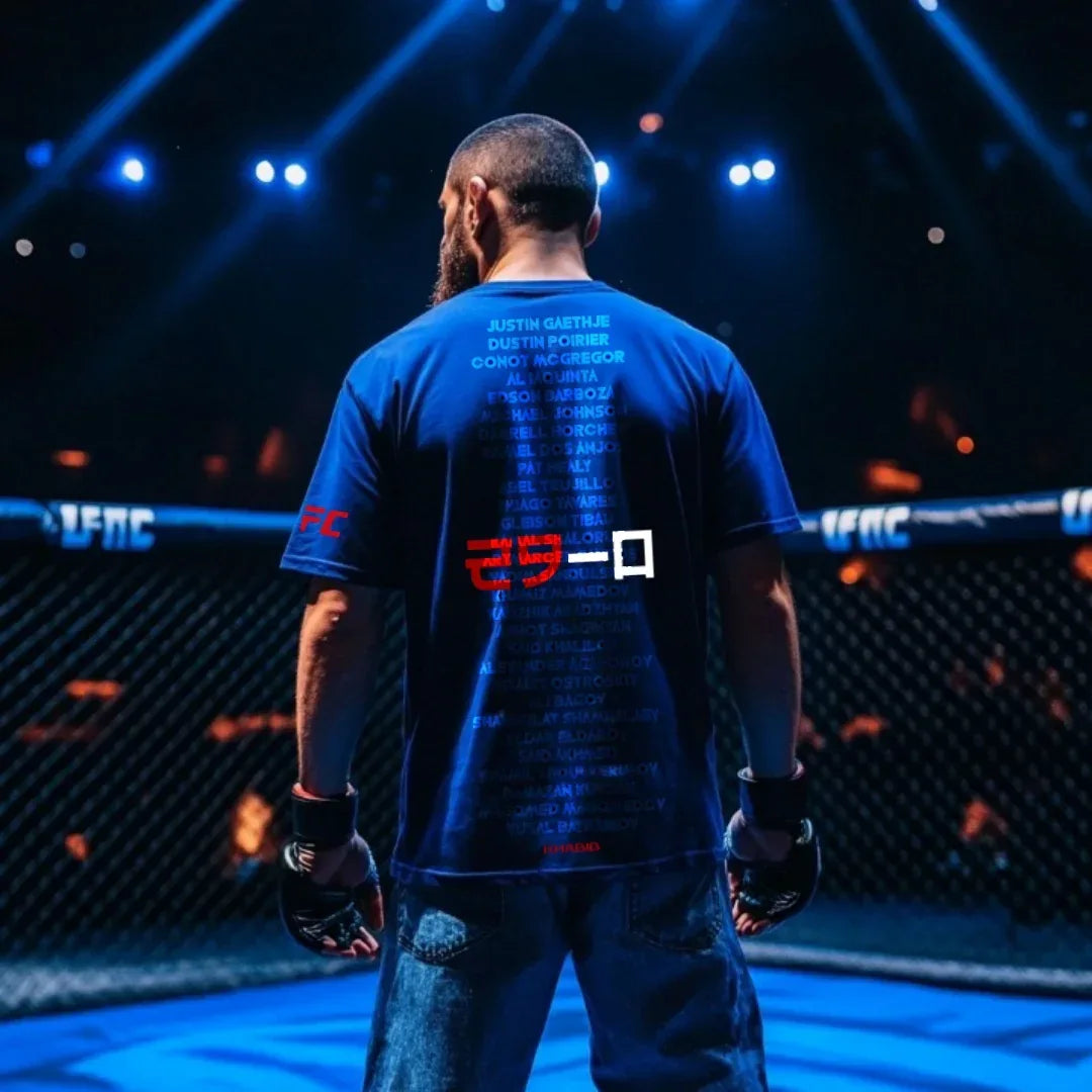 Khabib Nurmagomedev Royal Blue Tshirt - Getsetwear