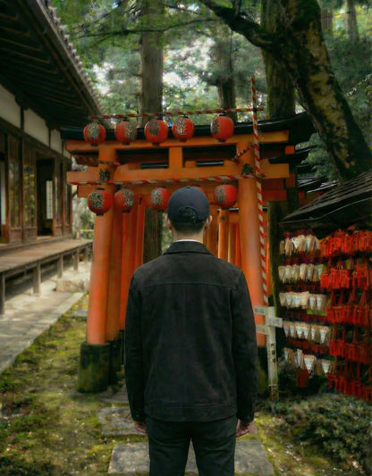 Suede Black Jacket - Getsetwear