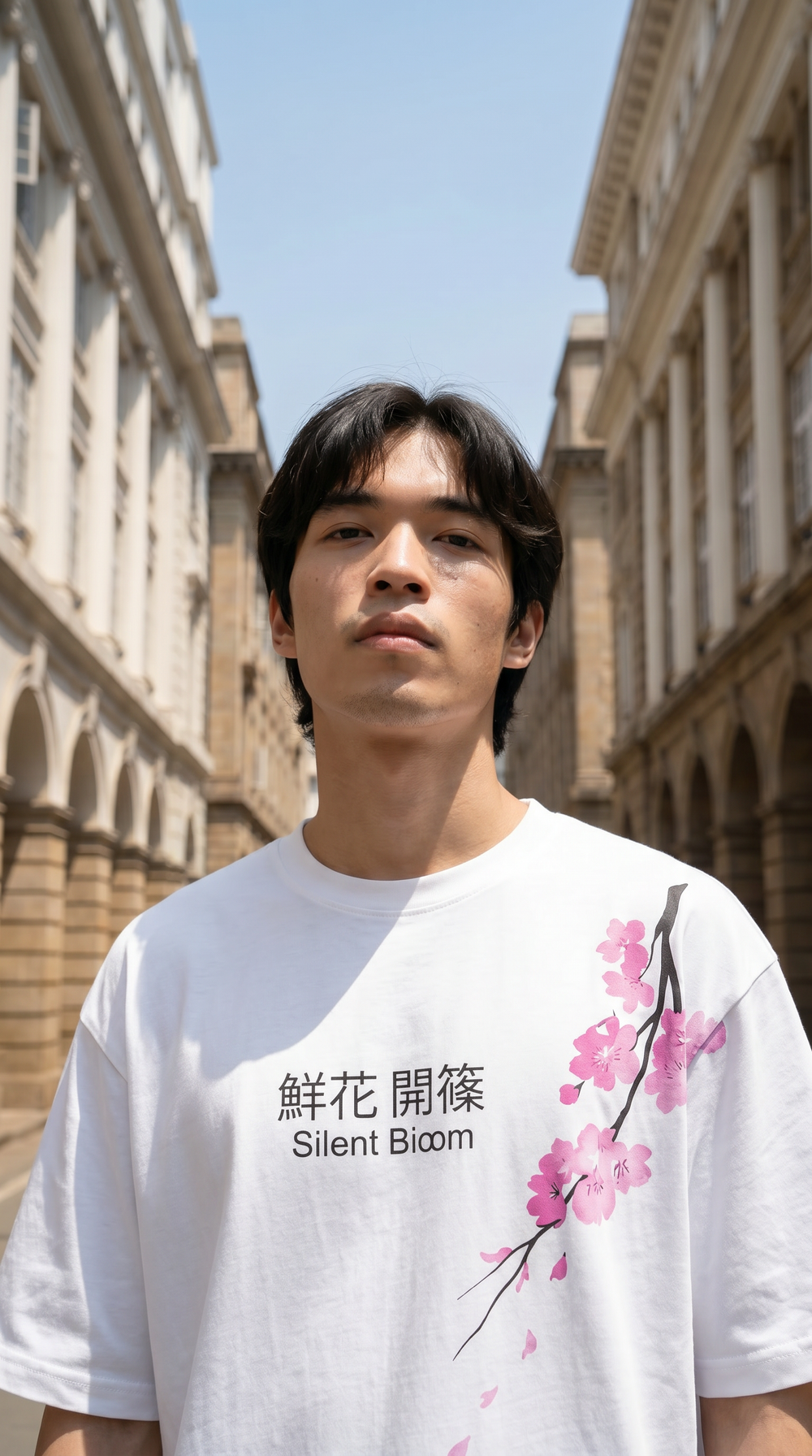 Silent Blossom White Tshirt