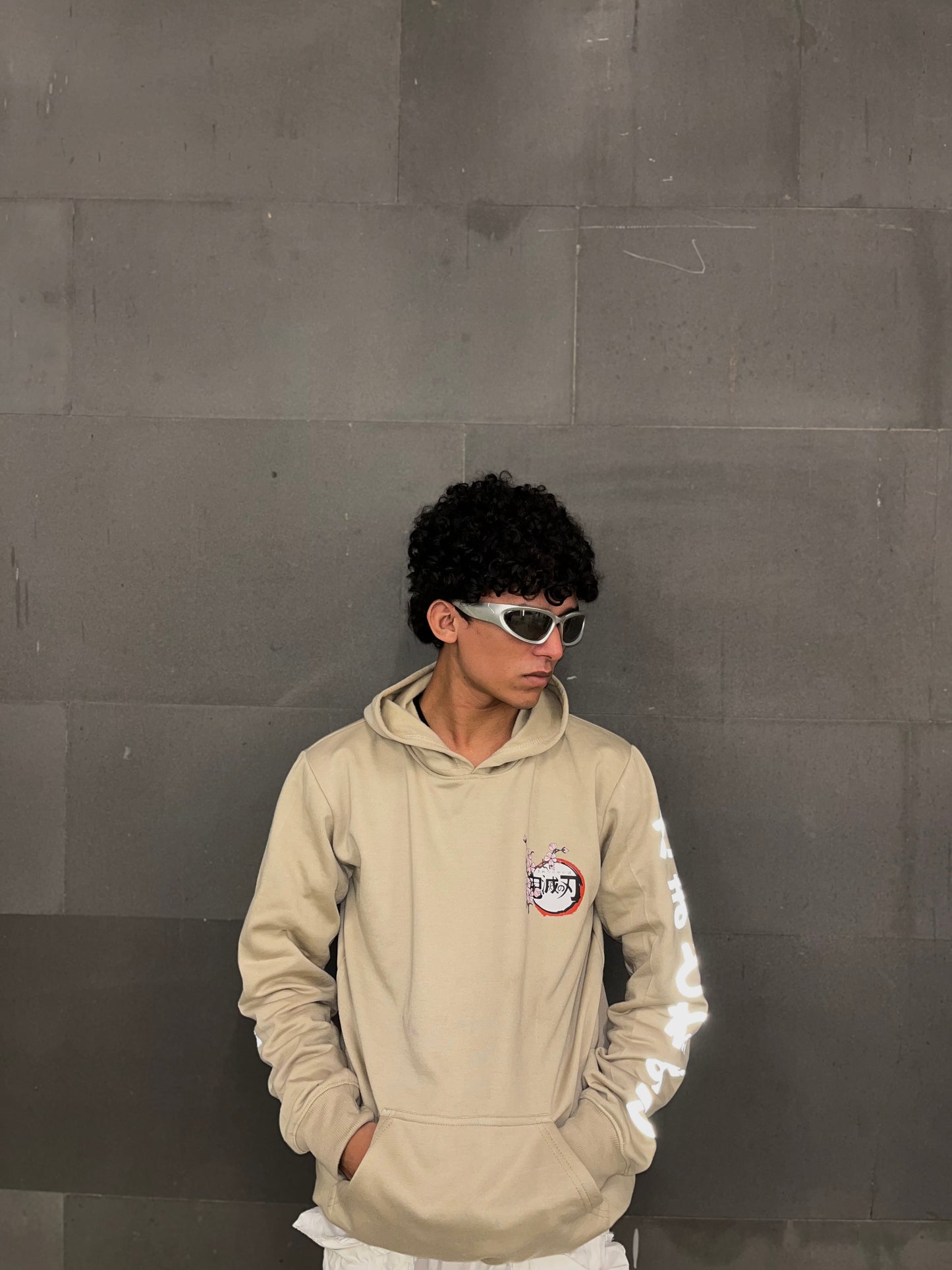 Nezuko Kamado Beige Hoodie