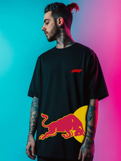 Redbull X F1 Black Oversize Tshirt