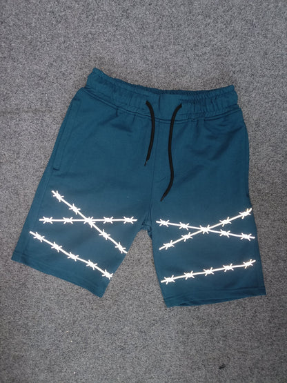 Barbed Wires Lagoon shorts - Getsetwear