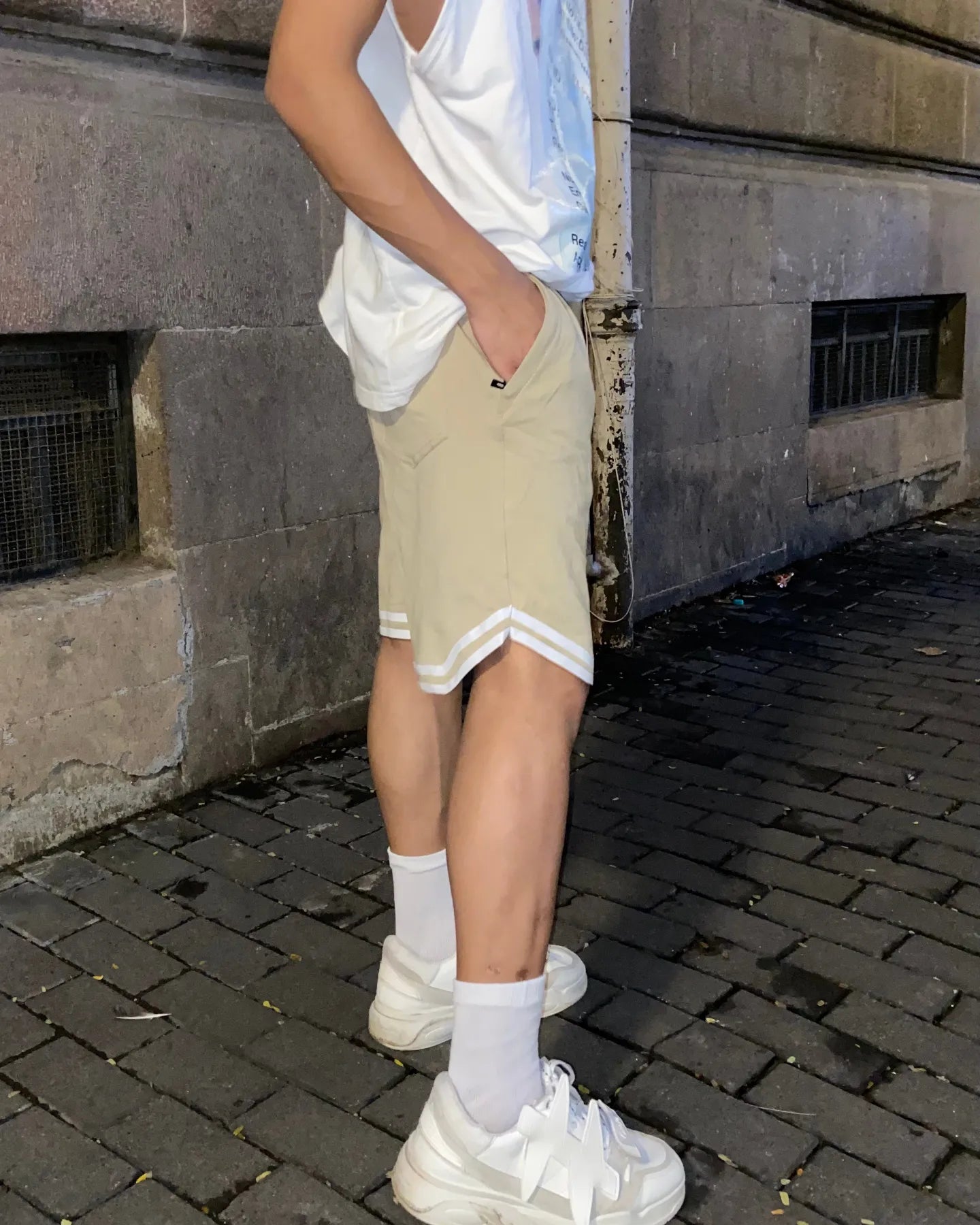 Basketball Shorts (beige) - Getsetwear