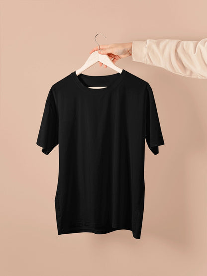 Black Solid Tshirt - Getsetwear