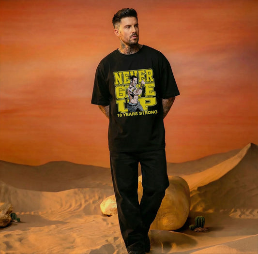 Never Give Up Tshirt - Getsetwear