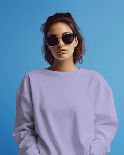 Lavender Sweatshirts - Getsetwear