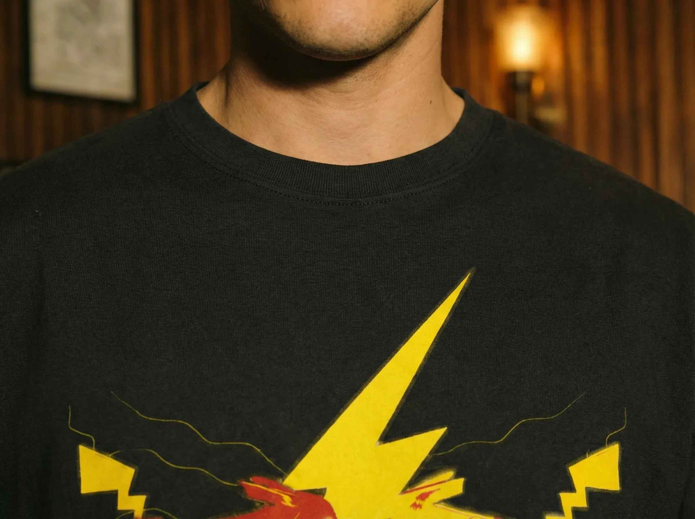 Pikachu Oversize Black Tshirt