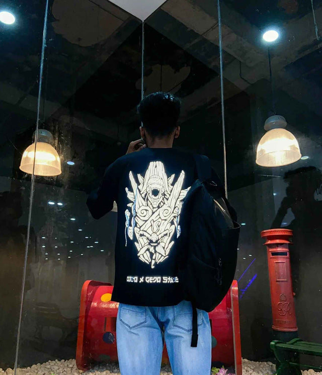 Obito X Gedo Statue OVERSIZE Reflective Tee