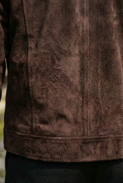 Suede Brown Jacket - Getsetwear
