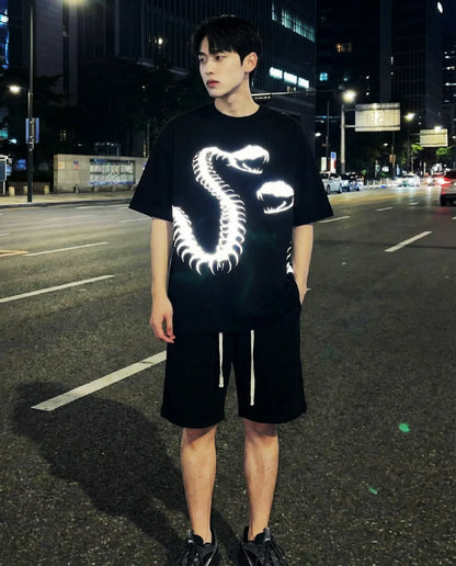 Reflective Venom Spine Tee - Getsetwear