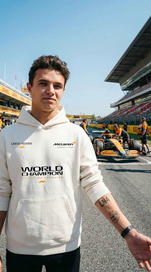 Norris X McLaren White Hoodie