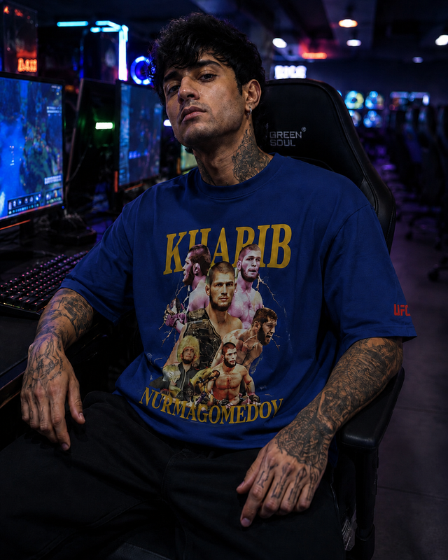 Khabib Nurmagomedev Royal Blue Tshirt