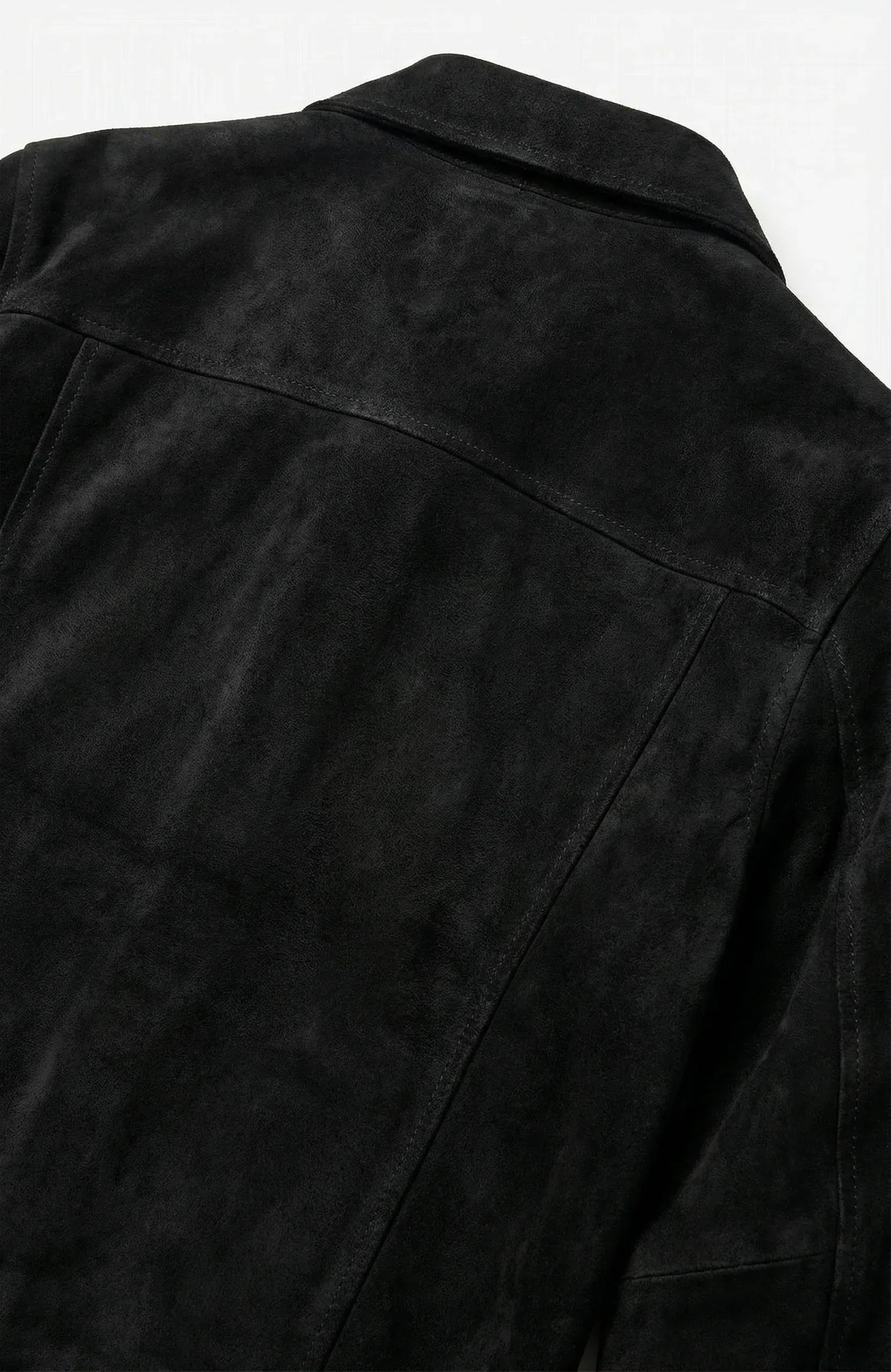 Suede Black Jacket - Getsetwear