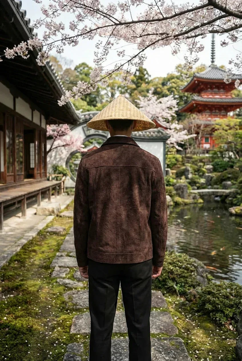 Suede Brown Jacket - Getsetwear