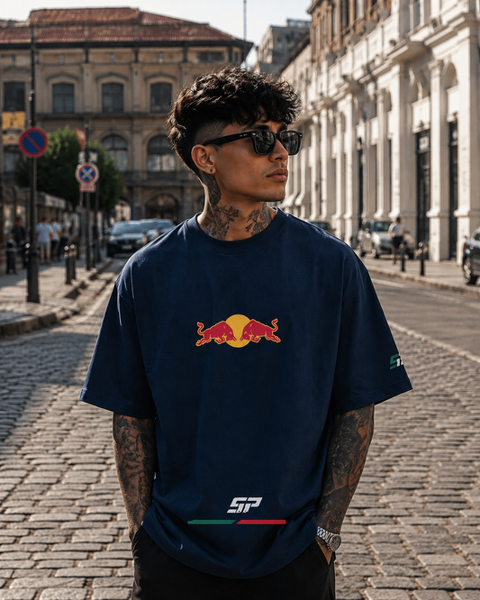 Checo Perez Oversize Navy Blue T-shirt