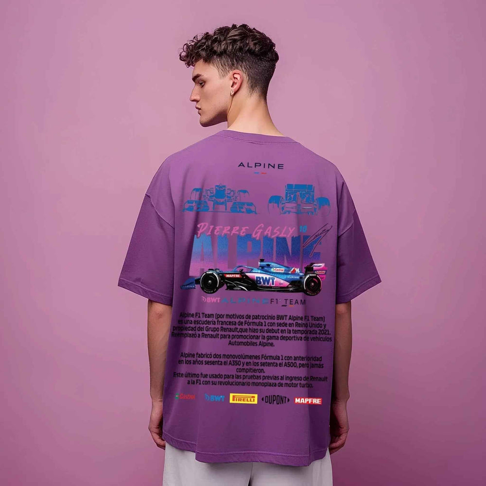 Alpine X Gasly Purple Oversize Tshirt