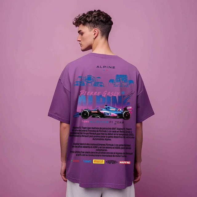 Alpine X Gasly Purple Oversize Tshirt