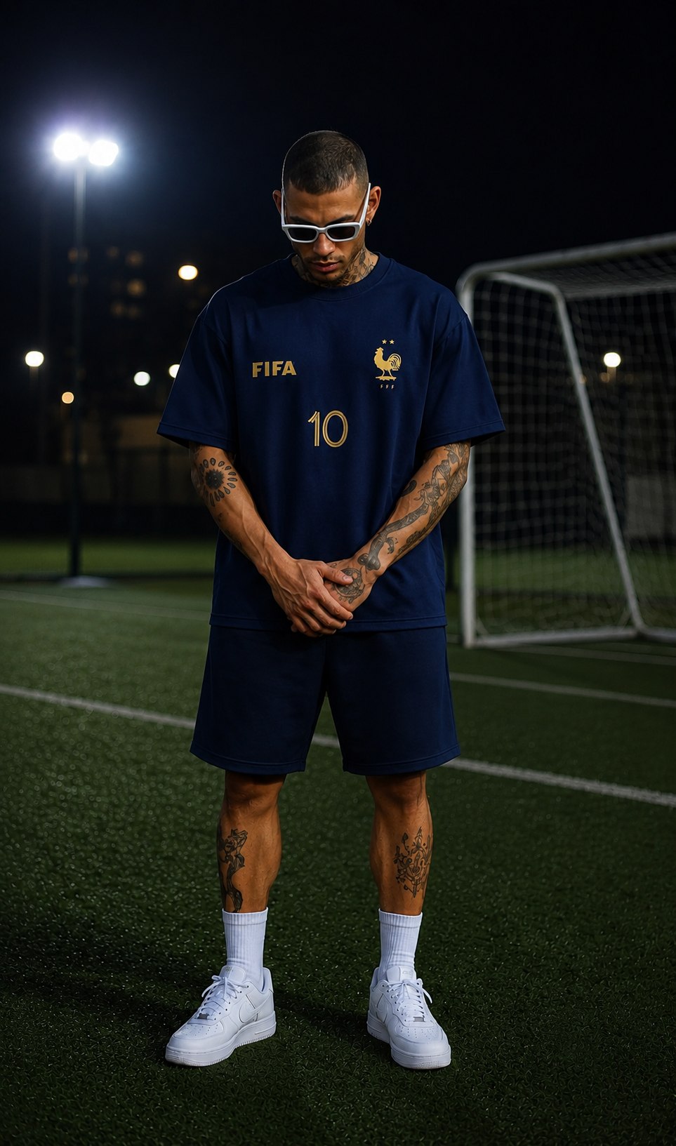 Mbappe Navy Blue Tshirt