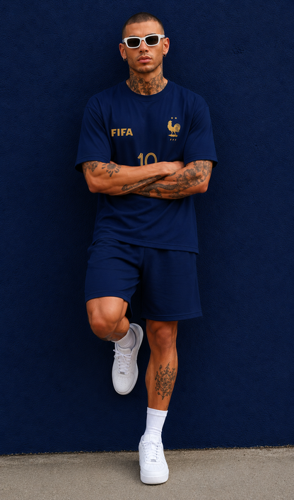 Mbappe Navy Blue Tshirt