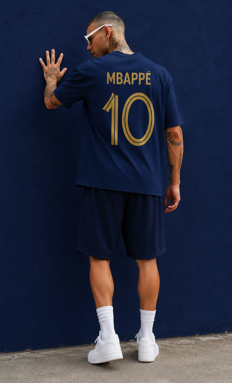 Mbappe Navy Blue Tshirt