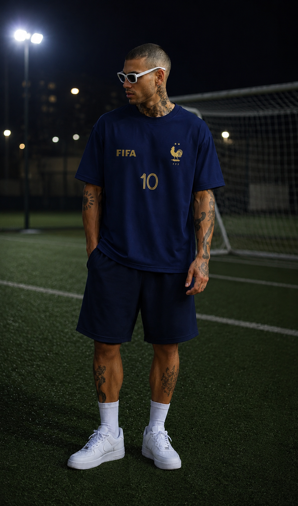 Mbappe Navy Blue Tshirt