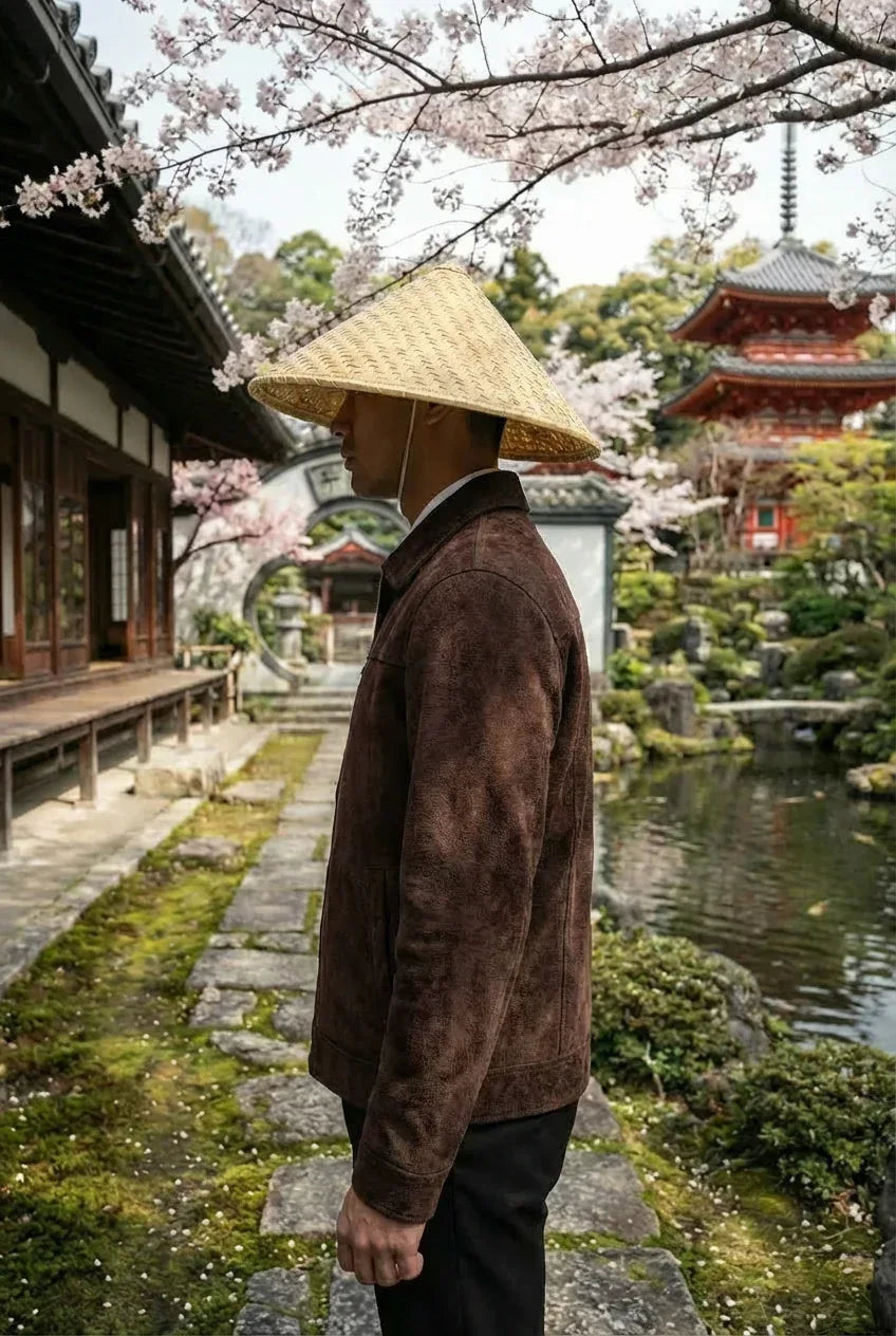 Suede Brown Jacket - Getsetwear