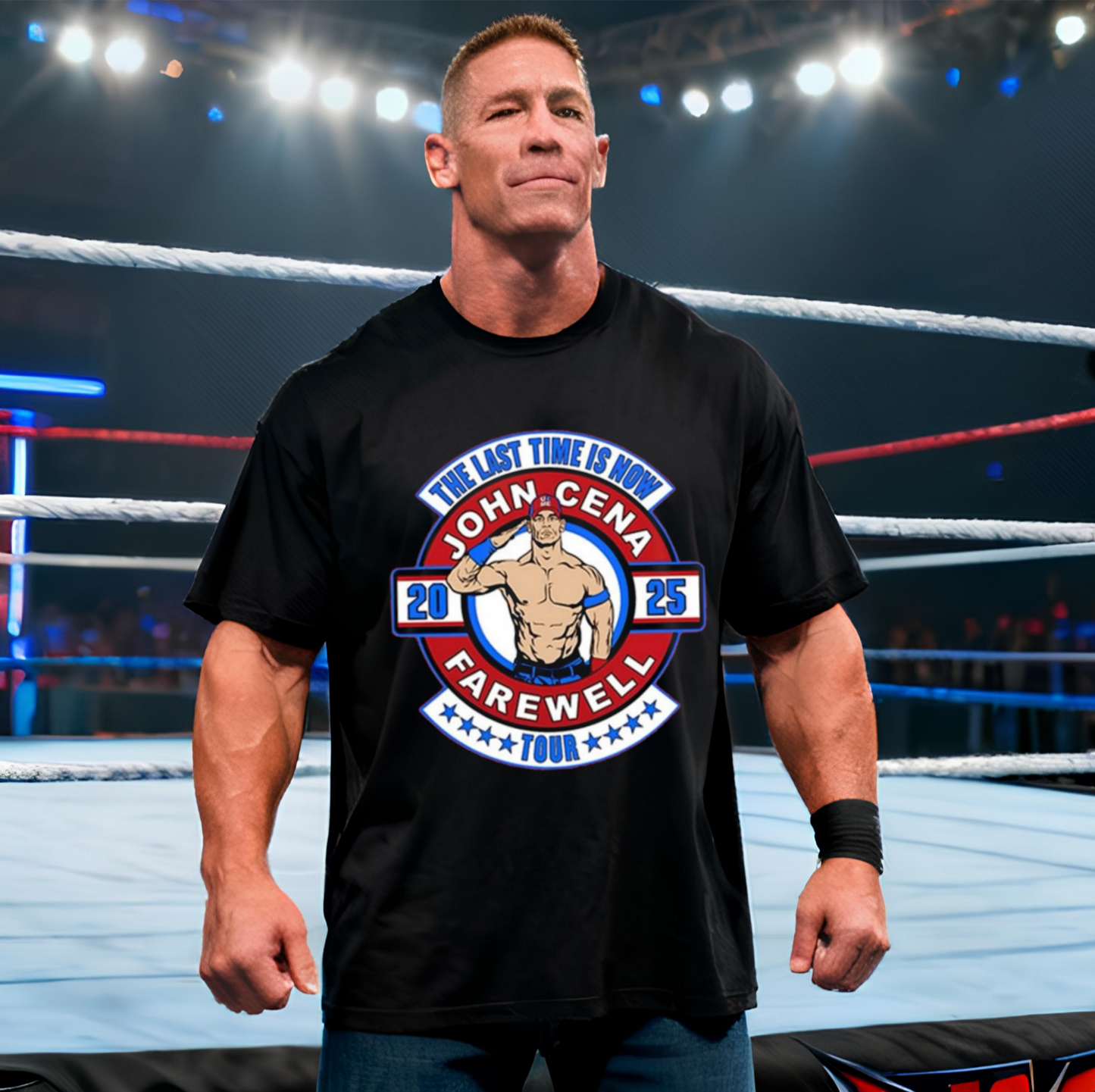 John Cena Retirement Black Tshirt