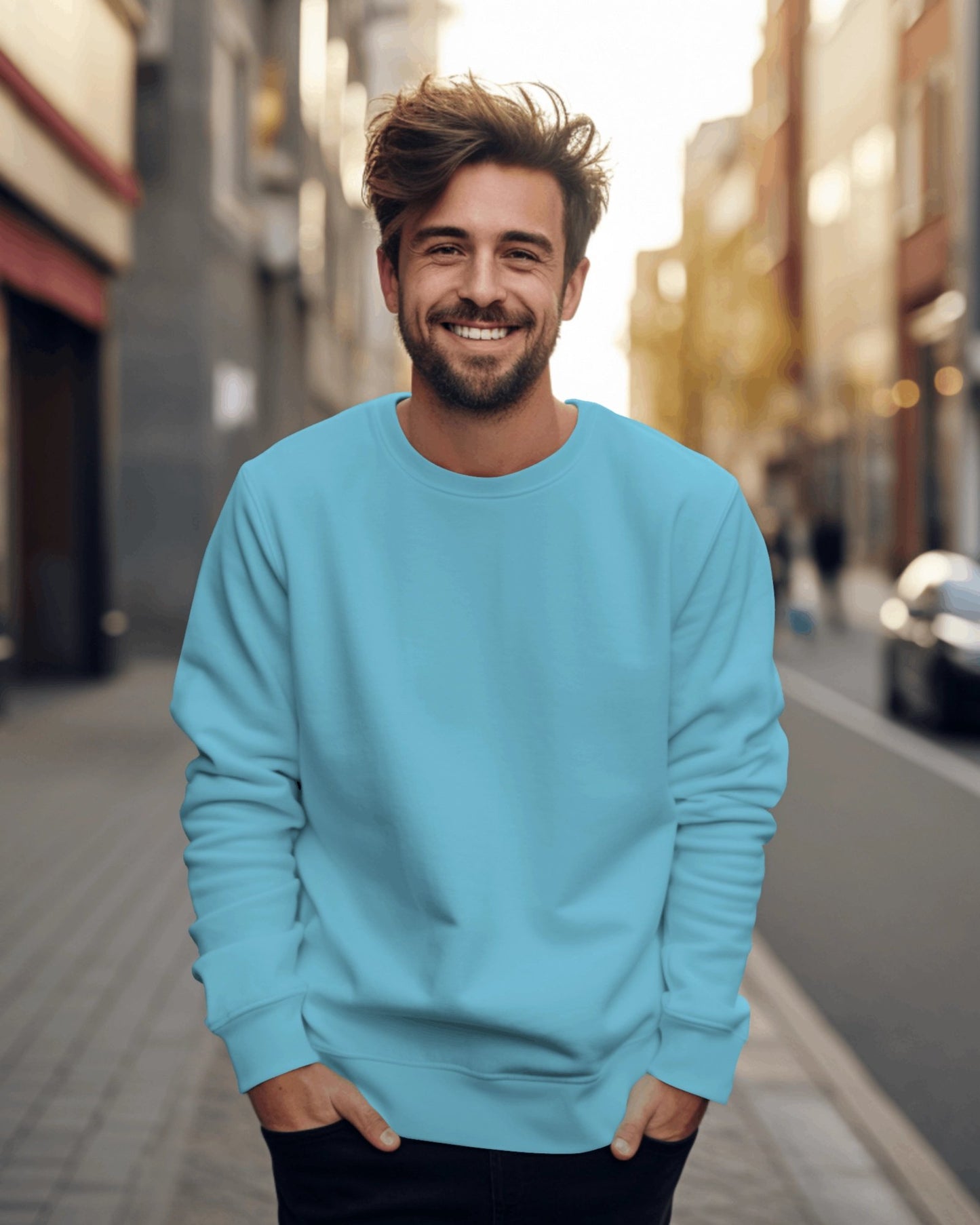 Turquoise Blue sweatshirts - Getsetwear