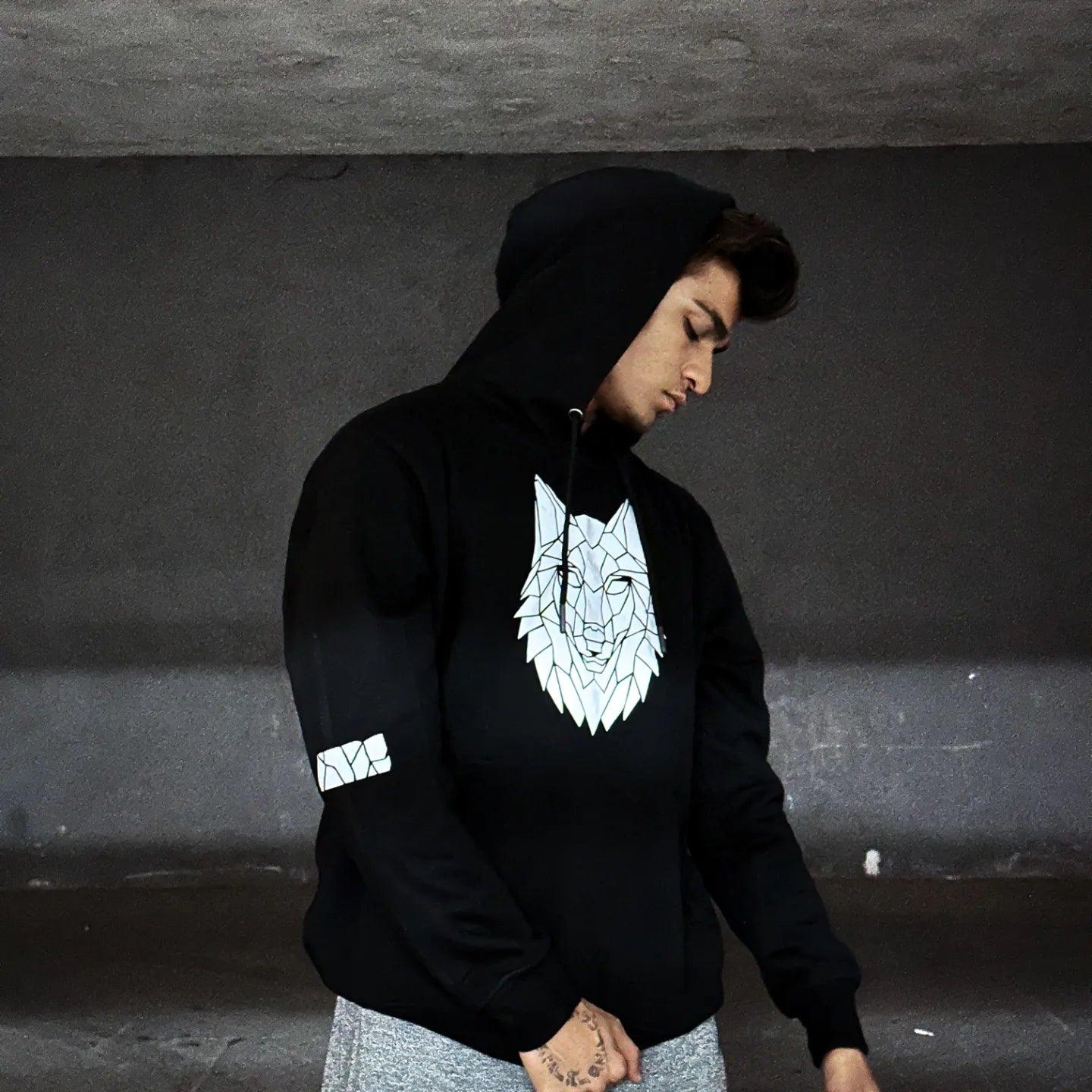 Wolf Reflective Hoodie - Getsetwear