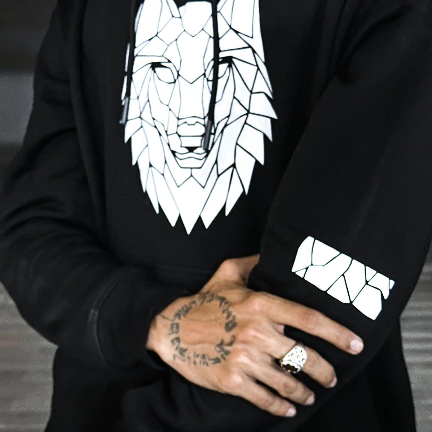 Wolf Reflective Hoodie - Getsetwear