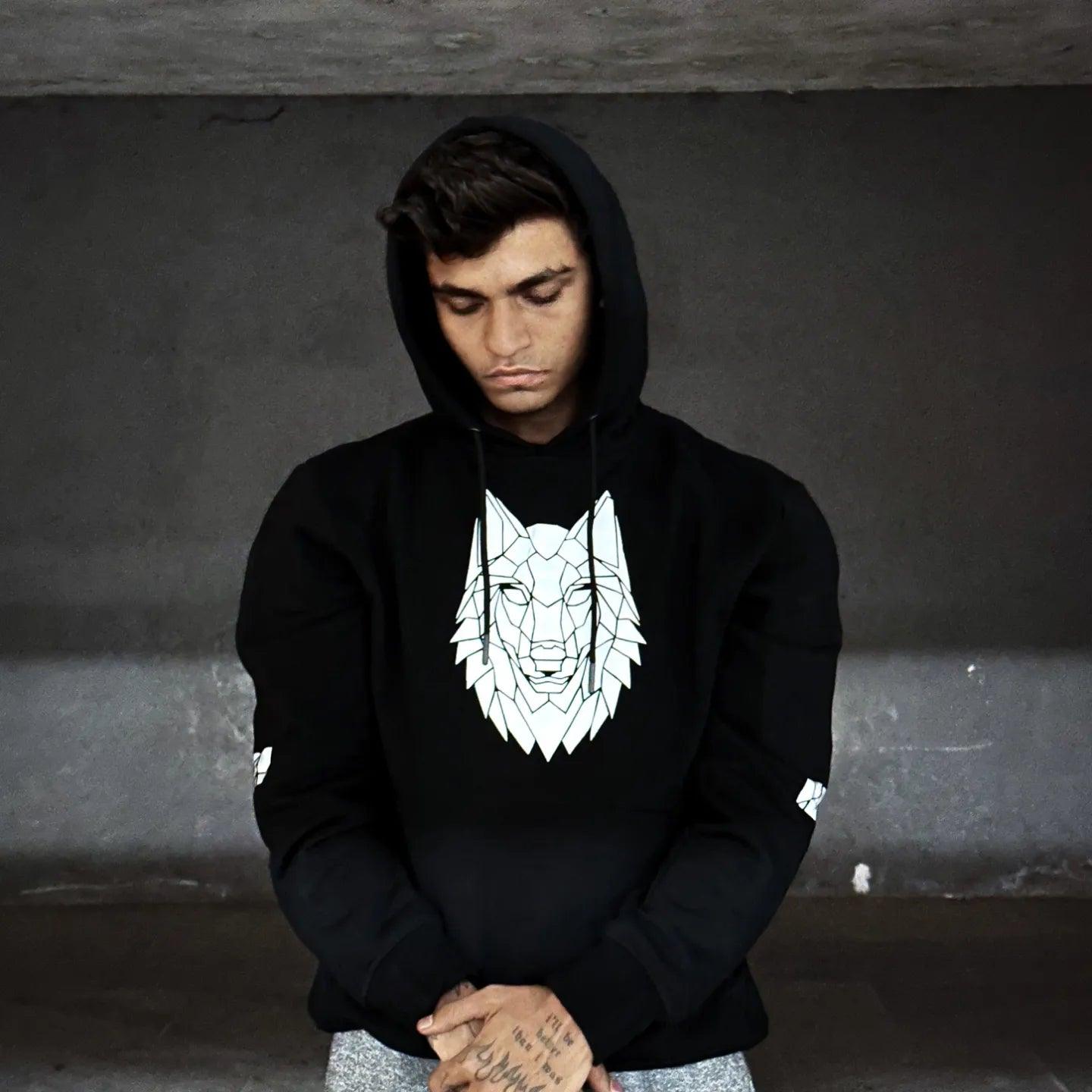 Wolf Reflective Hoodie - Getsetwear